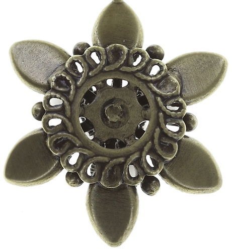 image pour Clou d'oreille pendant Lotus Flower Blanc  size S