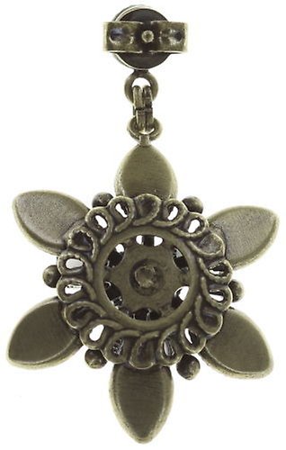 Bild für Ohrstecker baumelnd Lotus Flower Weiß  Größe S