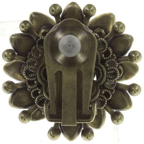 image pour Boucles d'oreilles Clip Lotus Flower Blanc  size M