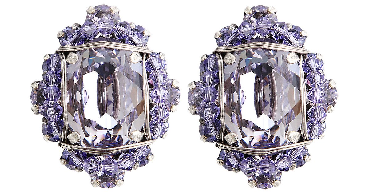 Boucles D'oreilles Clips En Résine Konplott - Modèle 1691, état Neuf - Occasion