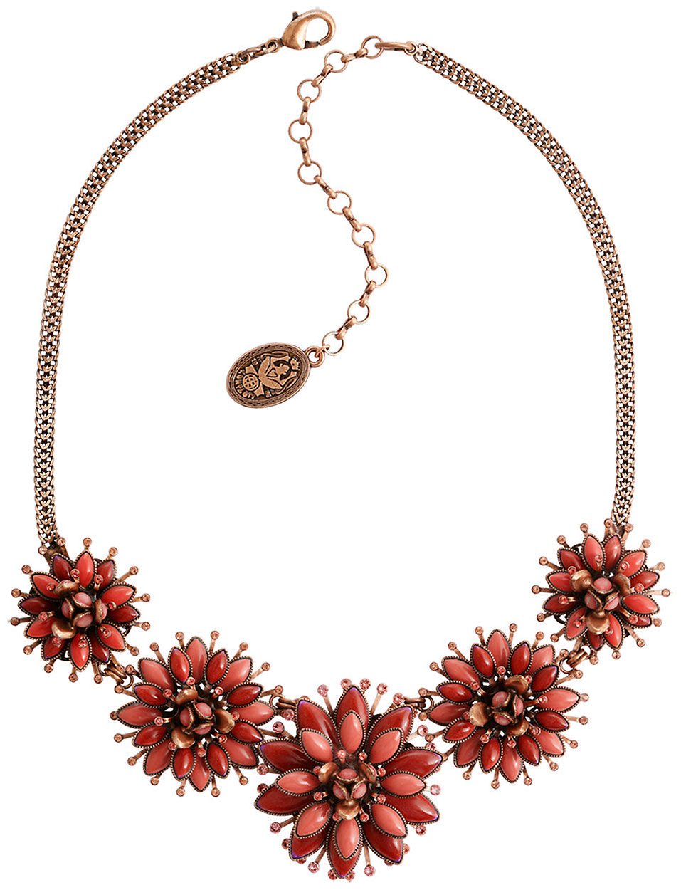 image for Necklace Lotus Flower Red  size XL,L,M