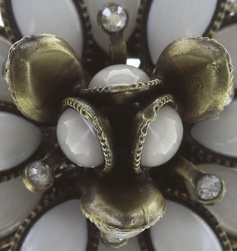 Bild für Ring Lotus Flower Weiß  Größe M