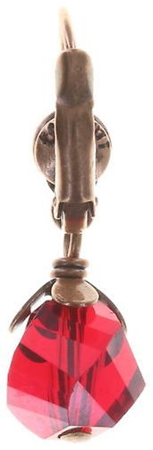 image pour Boucles d'oreilles Eurowire pendantes Harakiri Bloom Rouge  