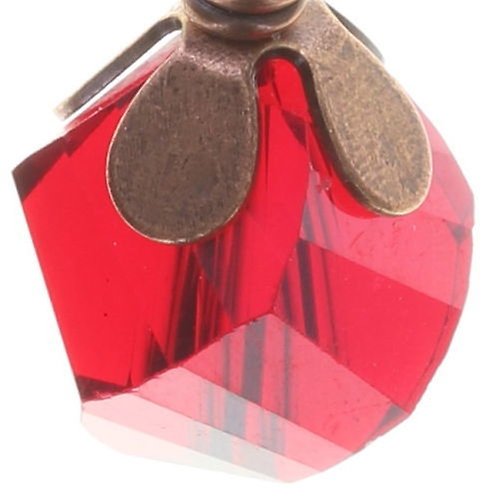 image for Earring Eurowire Dangling Harakiri Bloom Red  