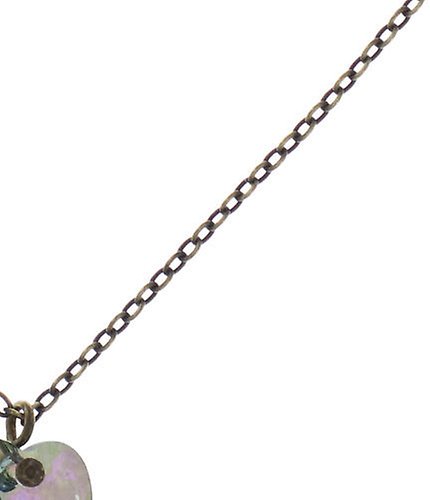 image for Necklace Pendant Hearts for Us Green / Lila  