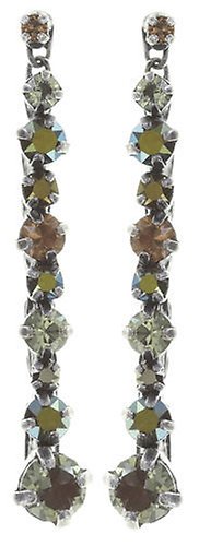 image for Earring Stud Dangling Ballroom Classic Glam Brown  