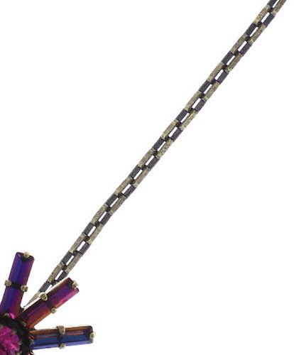 image for Necklace Pendant (Long) Spider Daisy - Daisy Spider Red / Lila  