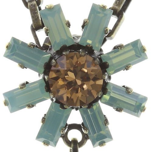 image pour Collier pendant Spider Daisy - Daisy Spider Marron / Vert  