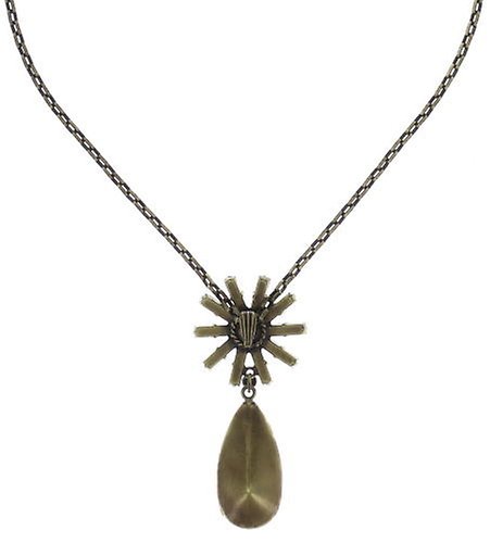 image for Necklace Pendant Spider Daisy - Daisy Spider Brown / Green  