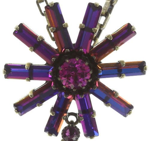 image pour Collier pendant (long) Spider Daisy - Daisy Spider Rouge / Lila  