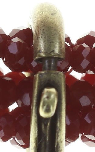 image pour Bracelet élastique Petit Glamour d´Afrique Rouge / Lila  