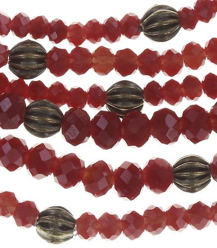 Bild für Armband elastisch Petit Glamour d´Afrique Rot / Lila  