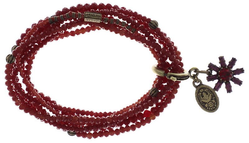 Bild für Armband elastisch Petit Glamour d´Afrique Rot / Lila  