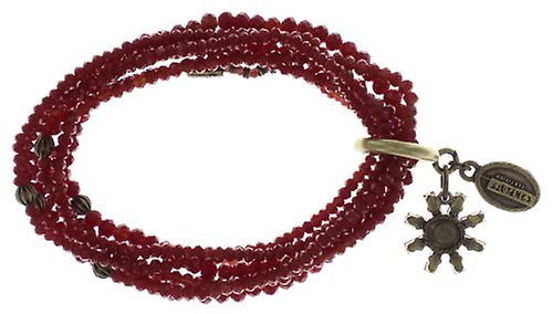 Bild für Armband elastisch Petit Glamour d´Afrique Rot / Lila  