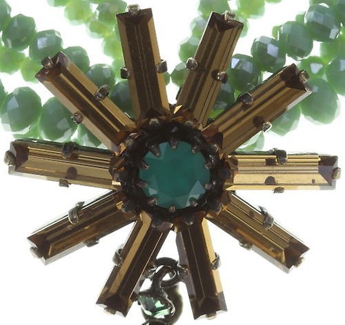 image for Necklace Spider Daisy - Daisy Spider Brown / Green  