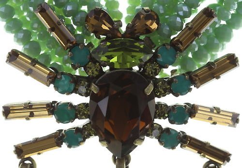 image for Necklace Spider Daisy - Daisy Spider Brown / Green  