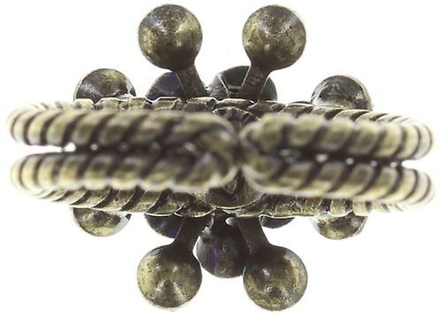 image pour Anneau Magic Fireball Bleu / Lila crystal heliotrope mini