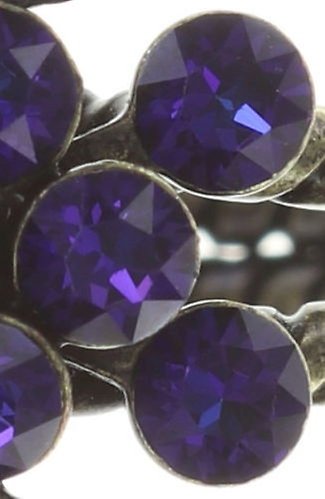 image for Ring Magic Fireball Blue / Lila crystal heliotrope mini