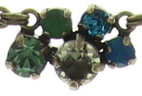 Bild für Halskette Ballroom Classic Glam Blau / Grün  