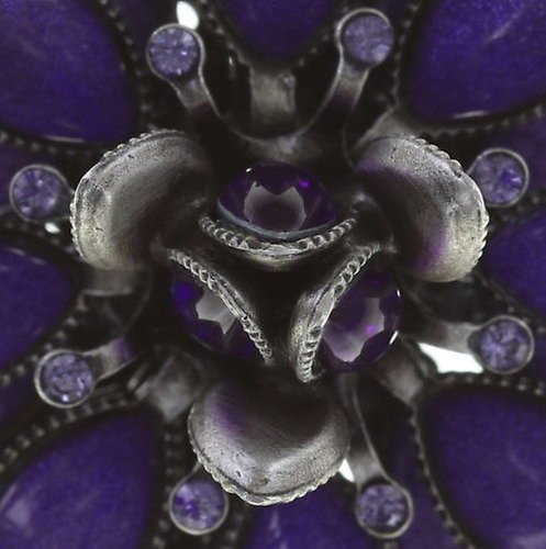 Bild für Brosche Lotus Flower Lila  Größe XL