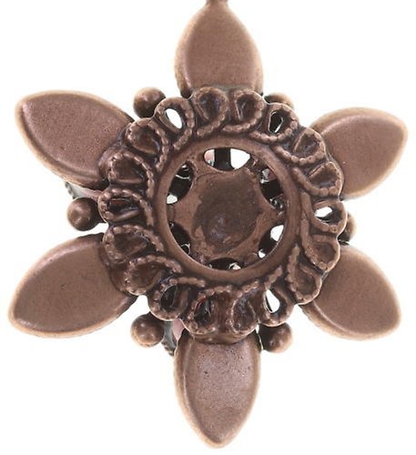 image for Earring Stud Dangling Lotus Flower Red  size S