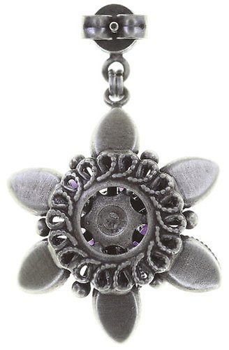 image for Earring Stud Dangling Lotus Flower Lila  size S
