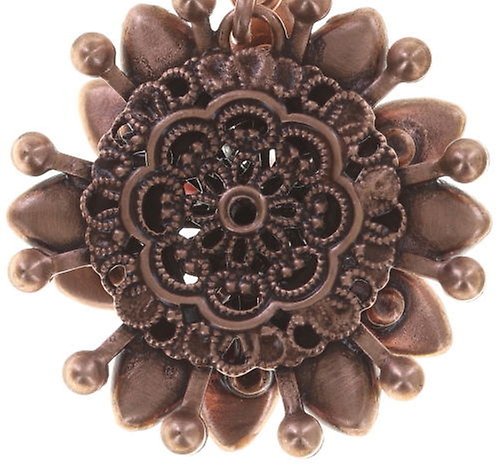 Bild für Ohrstecker baumelnd Lotus Flower Rot  Größe M