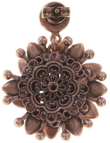 Bild für Ohrstecker baumelnd Lotus Flower Rot  Größe M