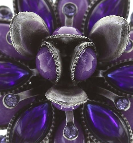 image for Earring Clip Lotus Flower Lila  size M