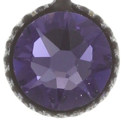 image for Earring Stud Dangling Lotus Flower Lila  