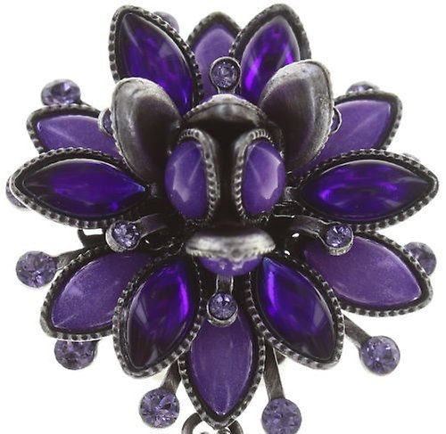 Bild für Ohrring Clip  Lotus Flower Lila  size XL,M