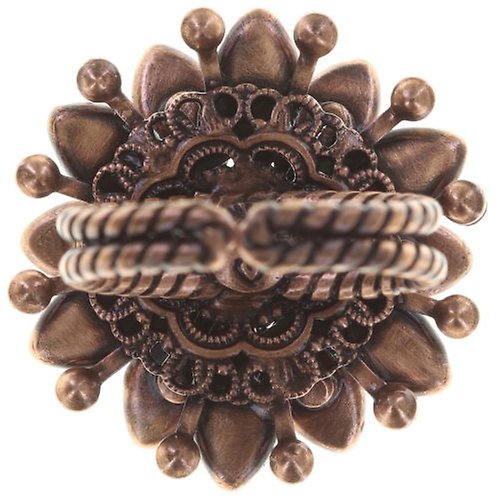 image for Ring Lotus Flower Red  size M