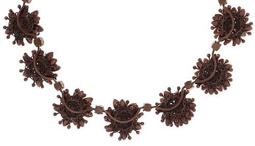 Bild für Choker Collier Lotus Flower Rot  Größe M