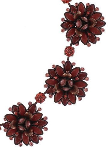 image pour Collier ras-de-cou long Lotus Flower Rouge  size M