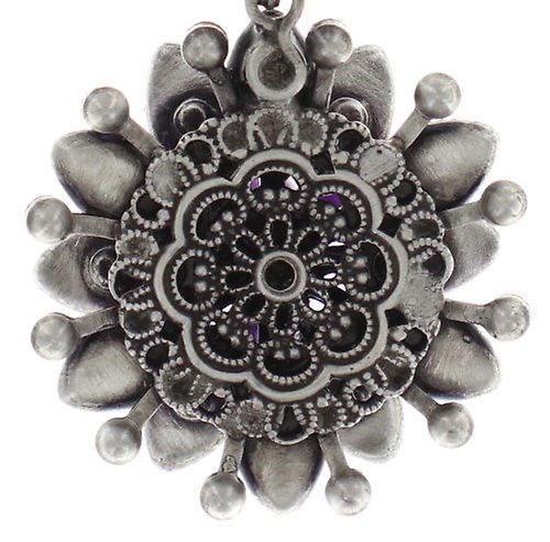 Bild für Halskette mit Anh&auml;nger Lotus Flower Lila  Größe M