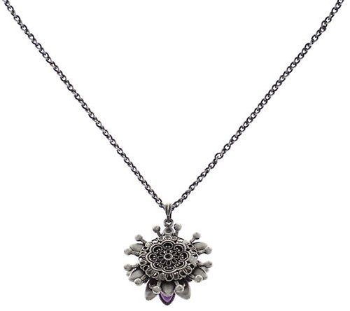 image for Necklace Pendant Lotus Flower Lila  size M
