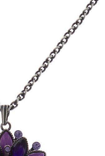 image for Necklace Pendant Lotus Flower Lila  size M