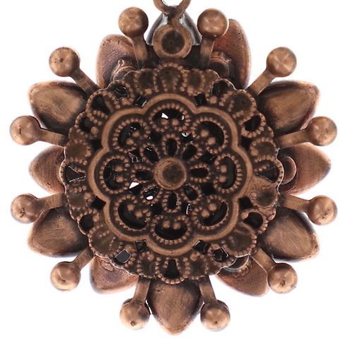 Bild für Halskette mit Anh&auml;nger Lotus Flower Rot  Größe M