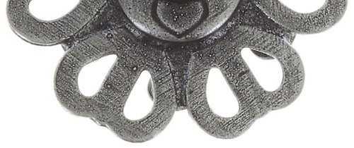 image for Earring Stud Flower Shadow Grey  size XS