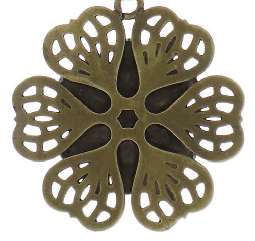 image pour Collier pendant Flower Shadow Vert  size S