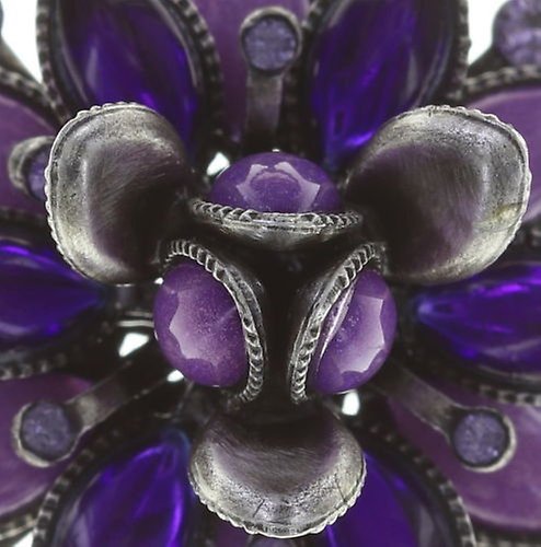 image for Necklace Pendant Lotus Flower Lila  size M