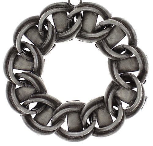 image pour Boucle d'oreille Clip pendante Heavy Metals Noir  