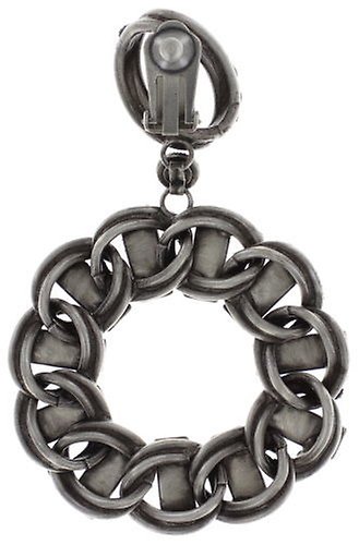 image for Earring Clip Dangling Heavy Metals Black  