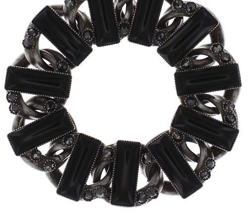 image for Earring Clip Dangling Heavy Metals Black  