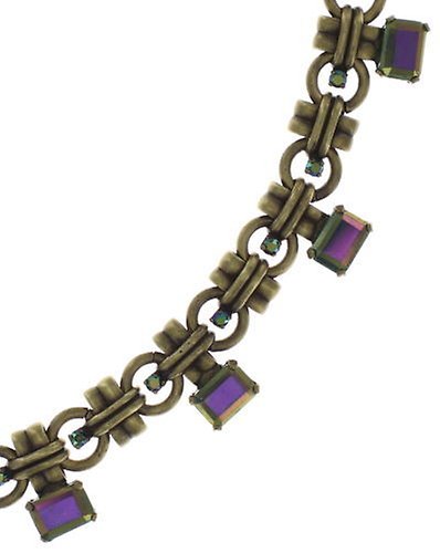 image for Necklace Aztec Green / Lila  