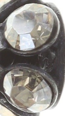 image for Earring Stud Disco Balls Beige crystal golden shadow PP 18