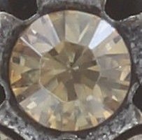 image for Earring Stud Disco Balls Beige crystal golden shadow PP 18