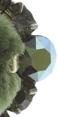 image for Earring Stud Velvet Glitz Green  