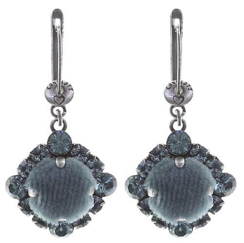 image pour Boucles d'oreilles pendantes Velvet Glitz Bleu Clair  
