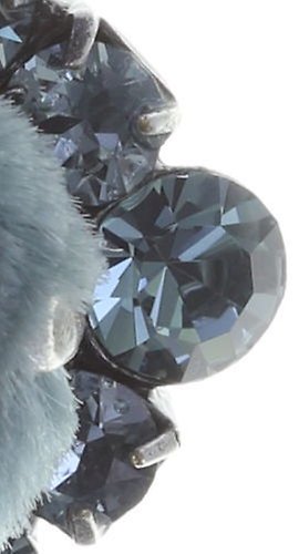 Bild für Ohrringe baumelnd Velvet Glitz Hellblau  